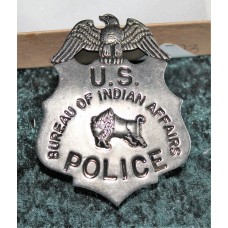 Bureau of Indian Affairs Badge Pre Owned.